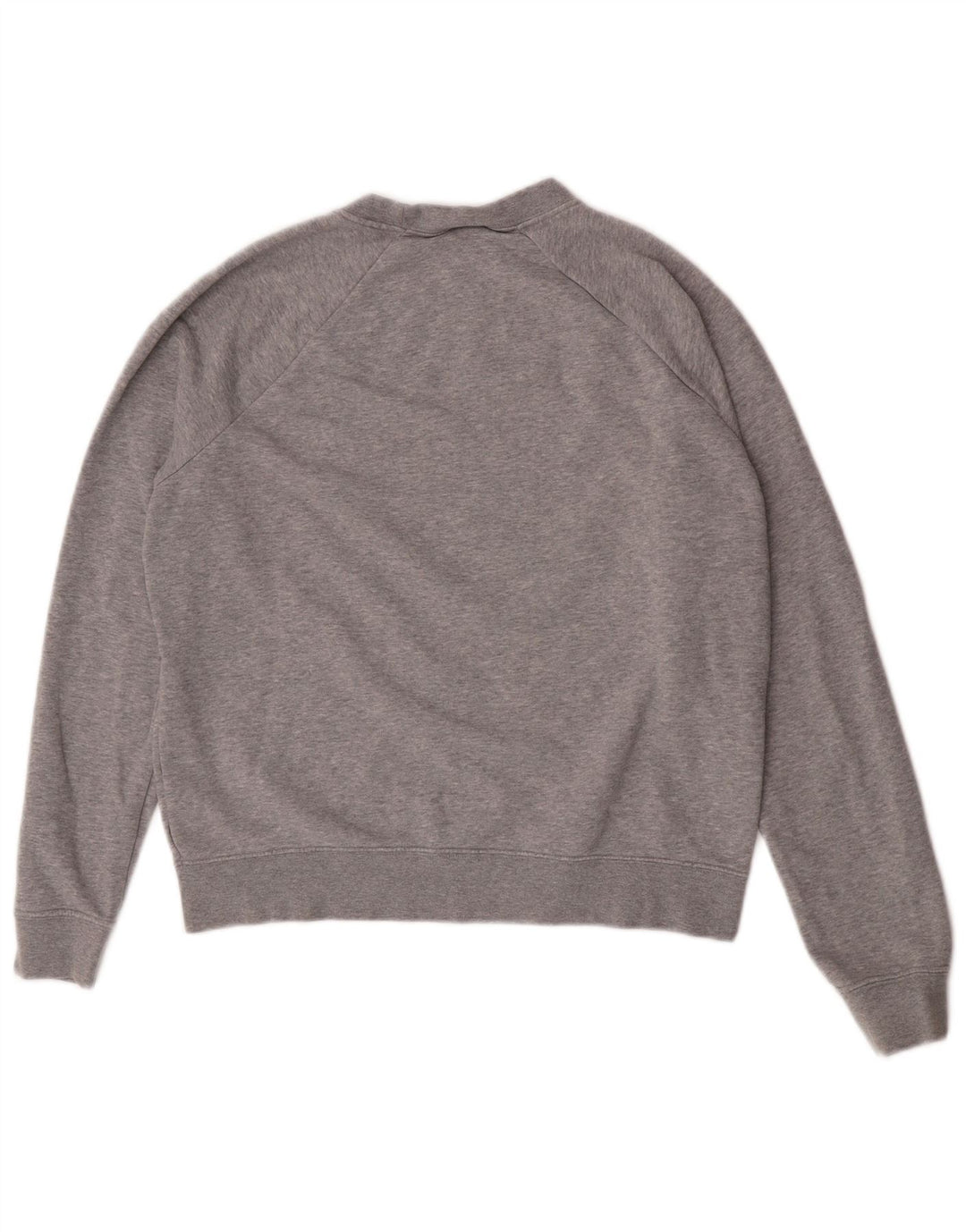 Nike Grafisk Sweatshirt Jumper UK 14 Medium Grey Flecked Bomuld