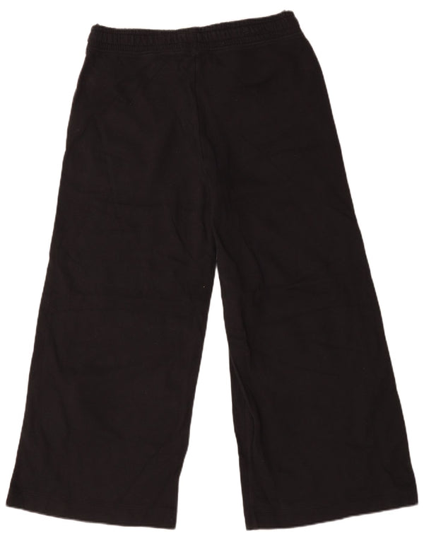 Marks & Spencer Womens Wide Leg Tracksuit Trousers UK 12 Medium Black