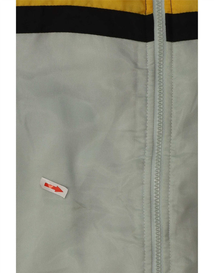 Vintage Skijakke til mænd UK 38 Medium Blue Colourblock Polyester