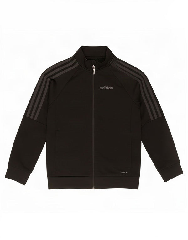 Adidas drenge Climalite træningsdragt topjakke 6-7 år sort polyester