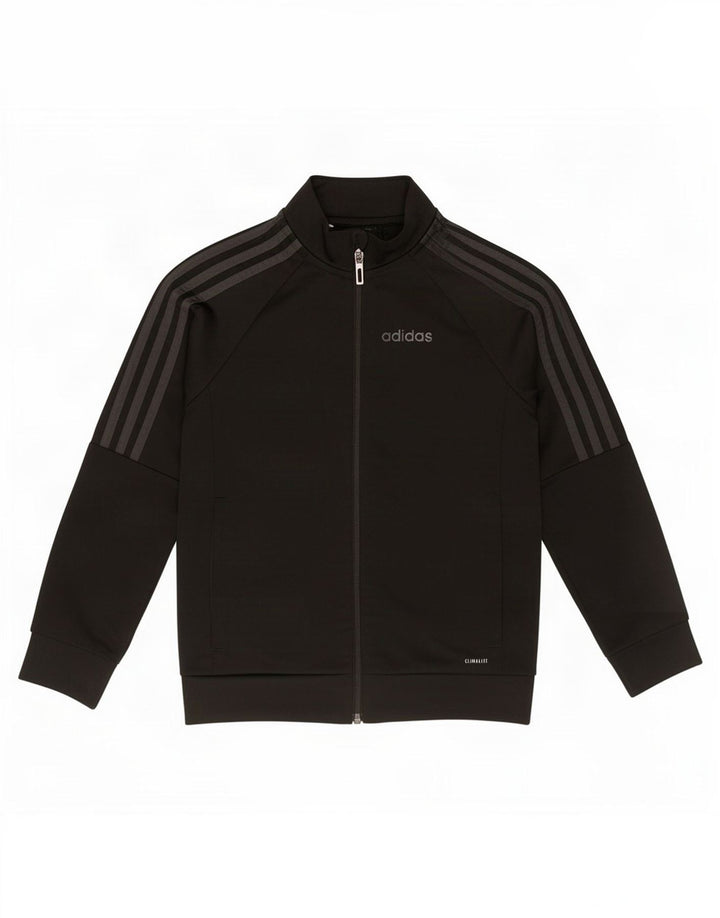 Adidas drenge Climalite træningsdragt topjakke 6-7 år sort polyester