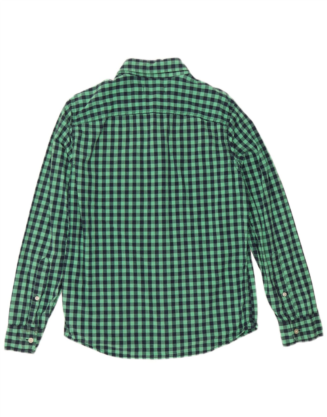 Hollister Herreskjorte Lille Grøn Gingham Bomuld