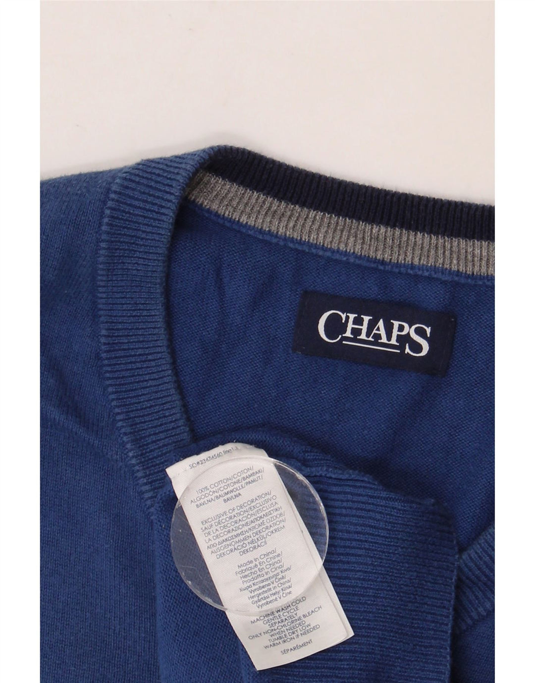 CHAPS Herrevest Tank Top XL Blå Bomuld