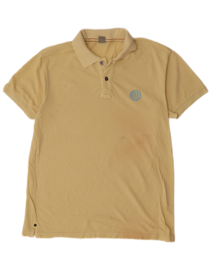 Replay Herre Polo Shirt Stor Gul Bomuld