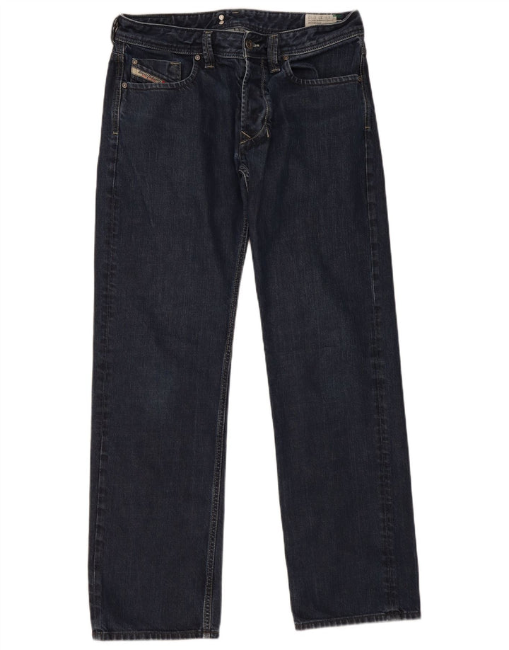 Diesel Herre Larkee Regular Straight Jeans W33 L32 Marineblå Bomuld