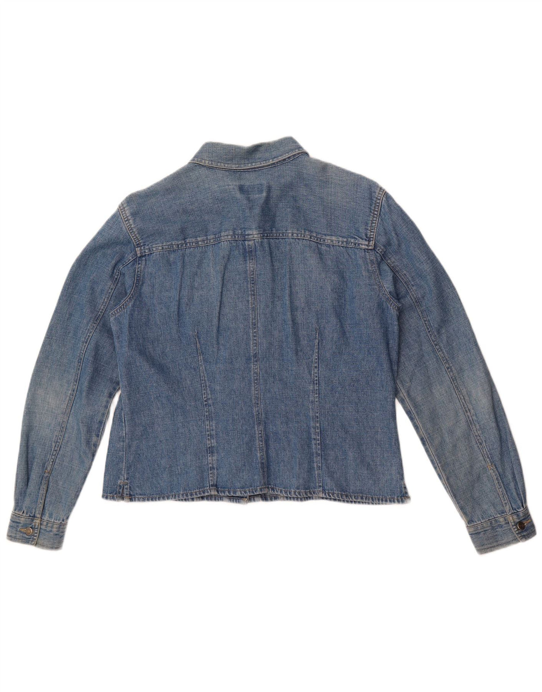 Liz Claiborne Dame Denim Shirt UK 16 Large Blue Cotton