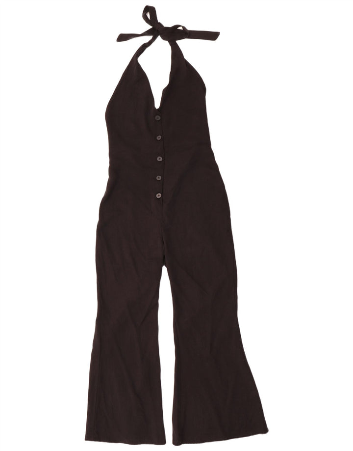 Zara Dame Jumpsuit UK 6 XS Sort Lyocell