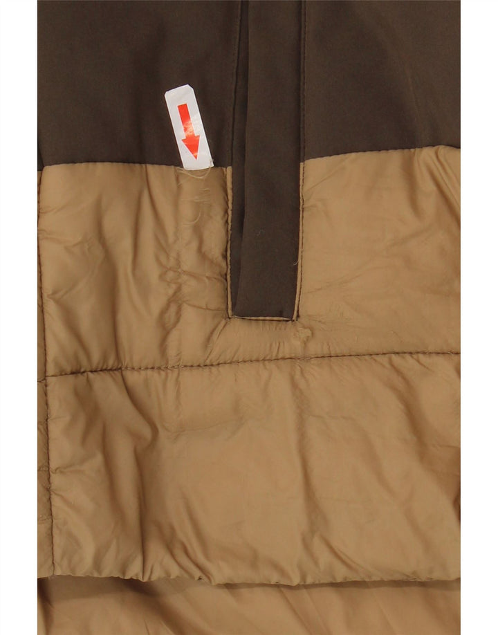 Invicta Polstret hættejakke til kvinder UK 14 Medium Brown Colourblock