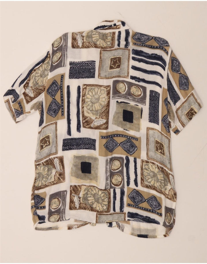 SEMPRE Womens Oversized Shirt Blouse EU 40 Medium Multicoloured Patchwork Vintage Sempre and Second-Hand Sempre from Messina Hembry 