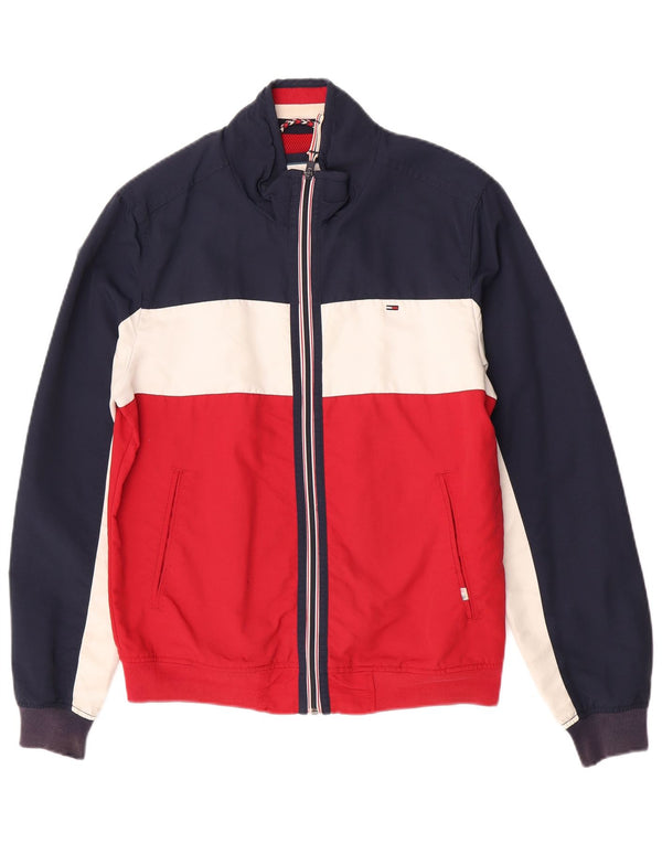 Tommy Hilfiger Herre Bomber Jacket UK 38 Medium Multicolored Colourblock