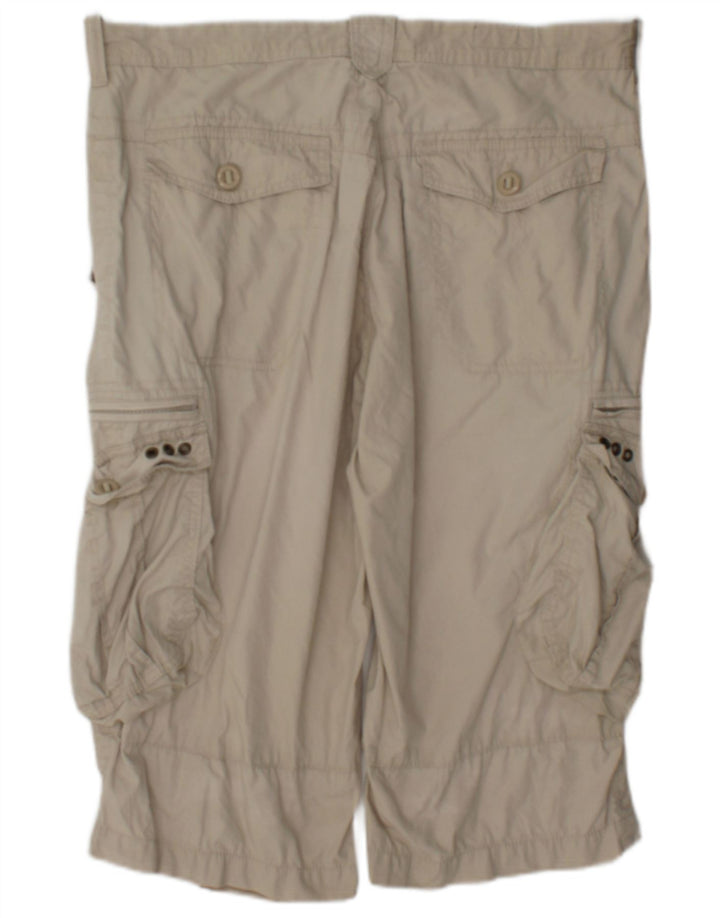 Marks & Spencer Herre Blue Harbor Cargo Shorts W36 Stor Beige Bomuld