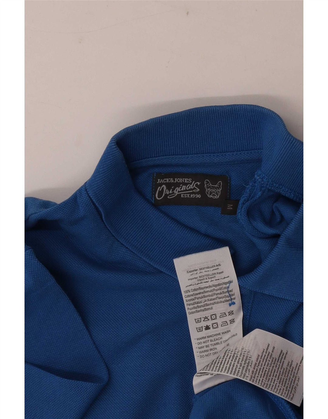Jack & Jones herre poloshirt mellemblå bomuld