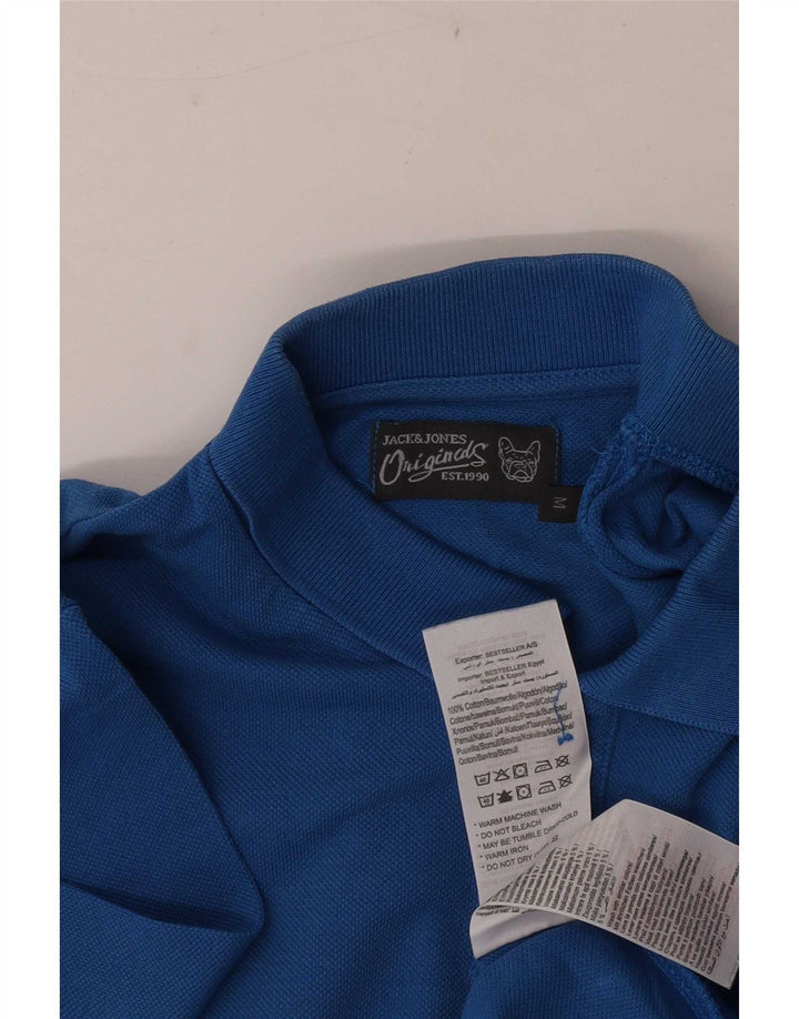 Jack & Jones herre poloshirt mellemblå bomuld
