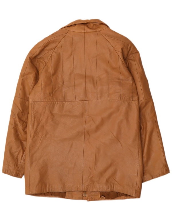 Vintage herre læderjakke IT 48 Medium Brun