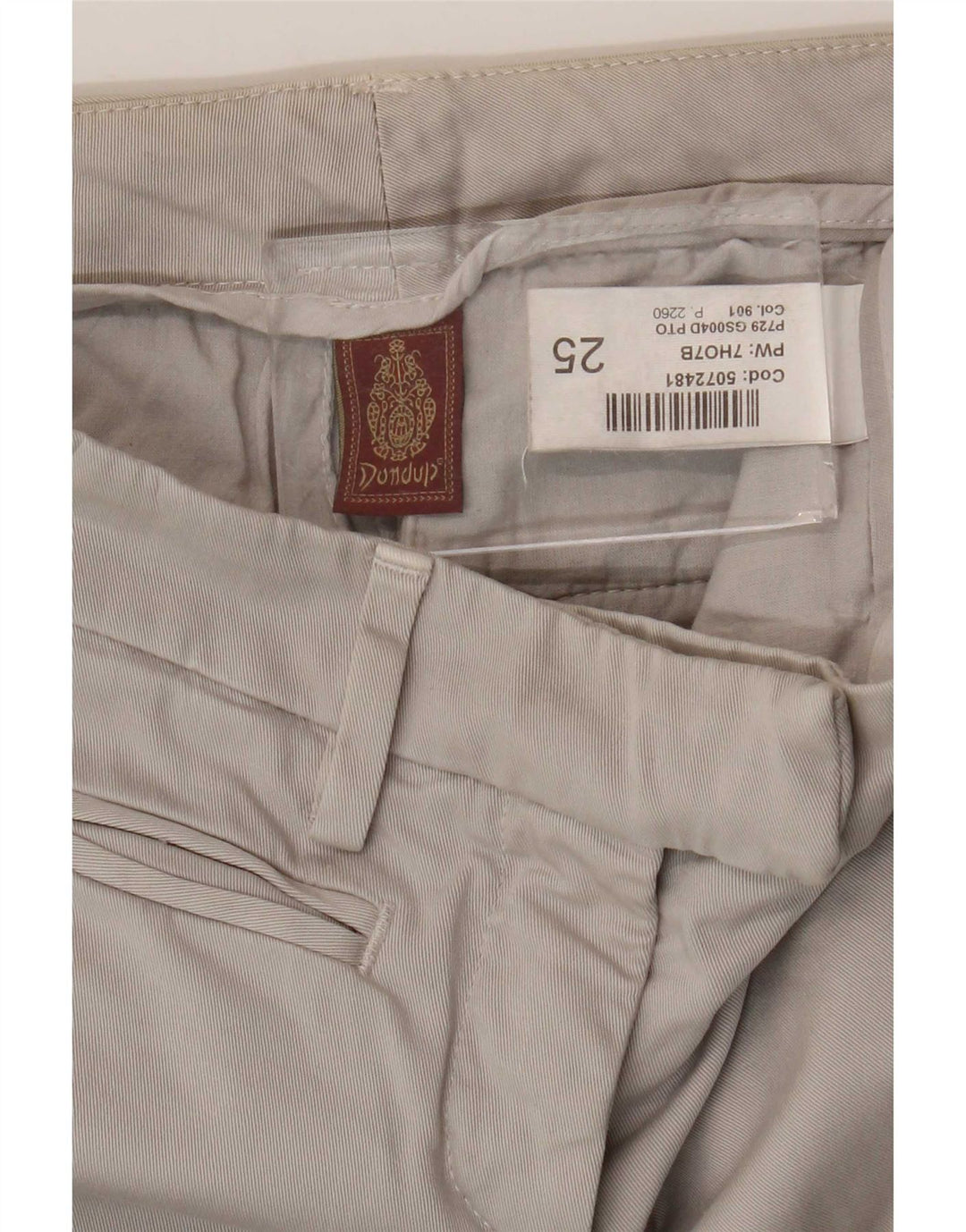 Dondup Dame Slim Chino Bukser W25 L27 Grå Bomuld