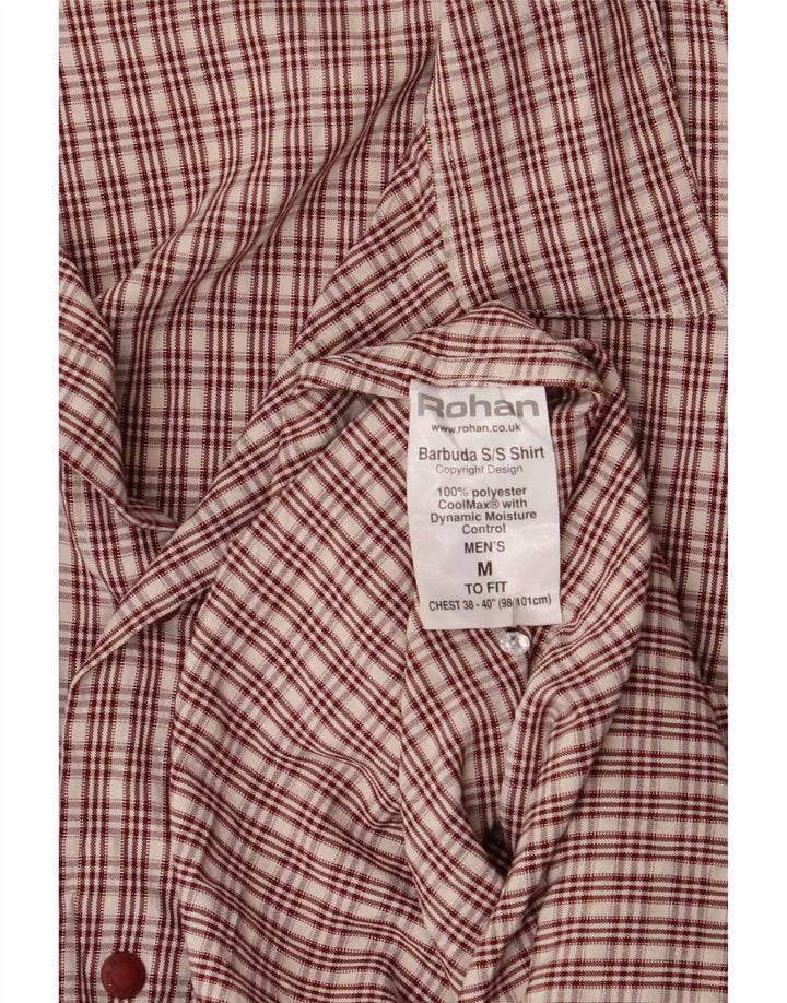 Rohan Herre kortærmet skjorte medium brun ternet polyester