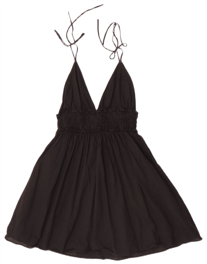 Zara Dame Solkjole UK 10 Small Black Bomuld