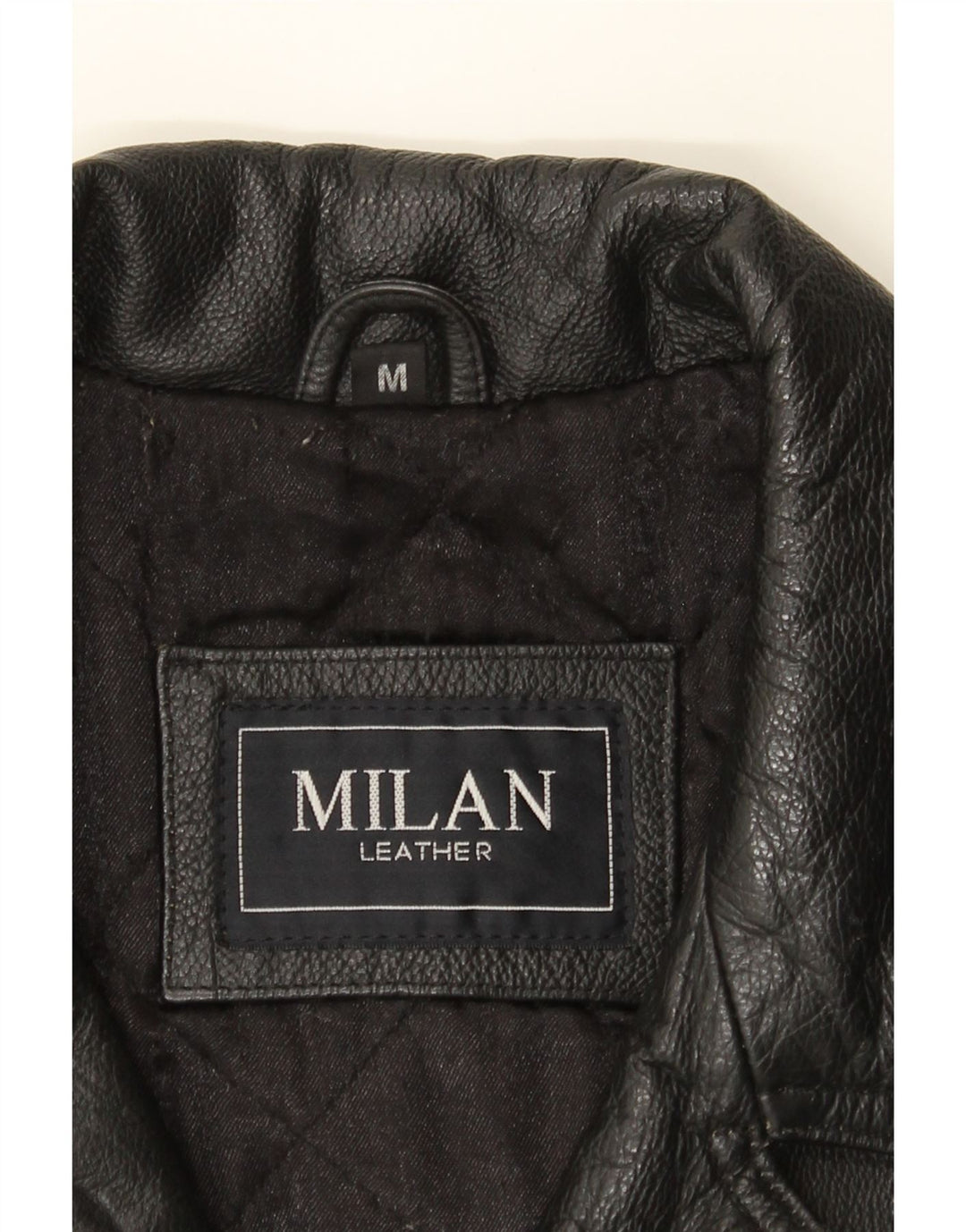 VINTAGE Mens Leather Jacket UK 38 Medium Black Leather Vintage Vintage and Second-Hand Vintage from Messina Hembry 