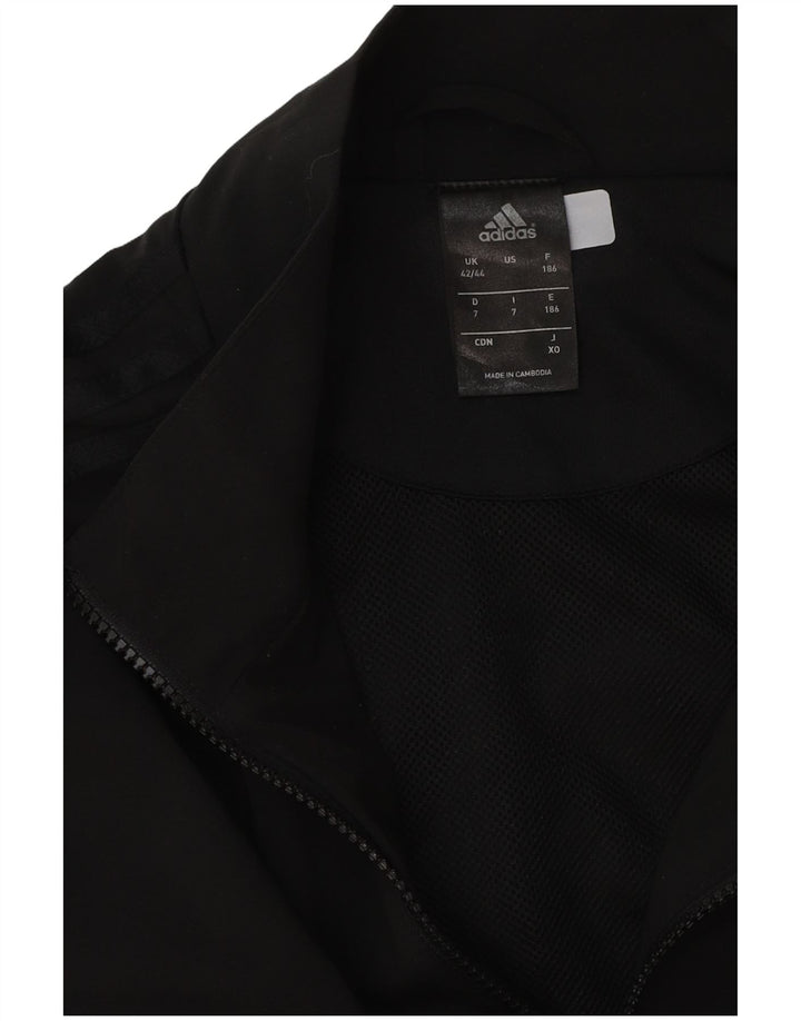 Adidas Herre Climalite Træningsdragt Topjakke UK 42/44 Stor Sort