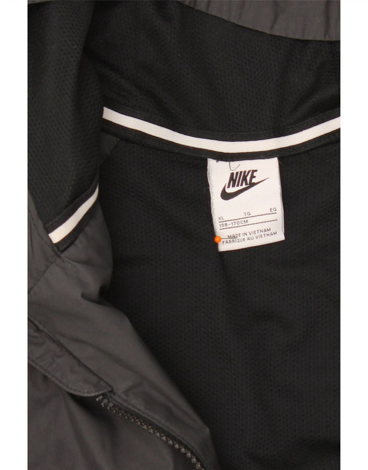 Nike hættetræningsdragt topjakke til drenge 13-14 år XL Sort polyester