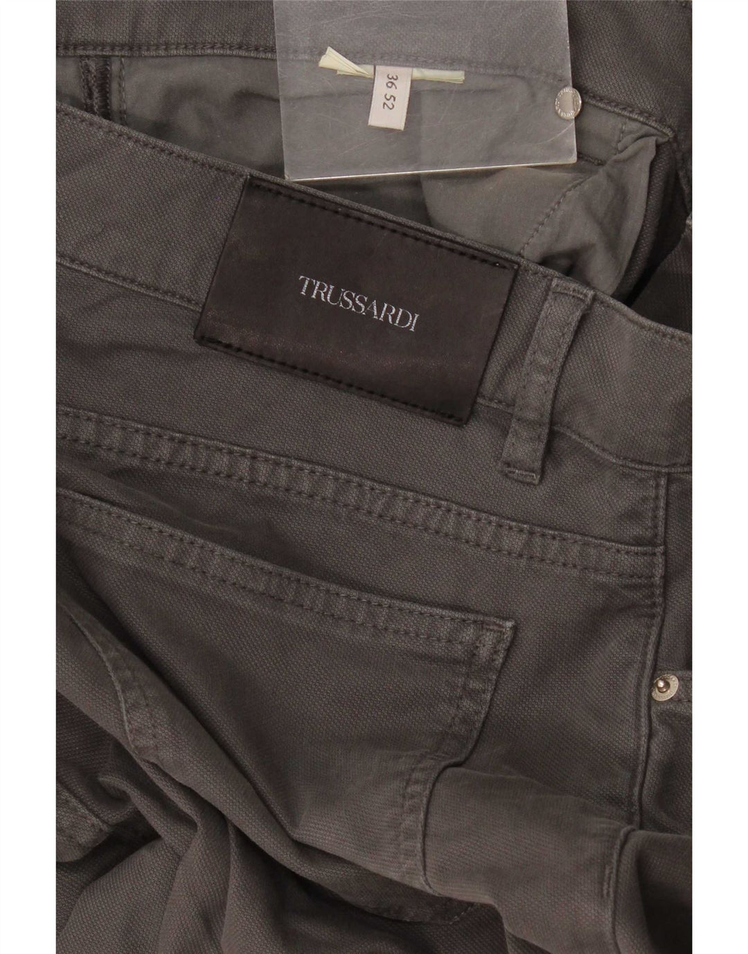 Trussardi Herre Slim Casual Bukser W36 L36 Grå