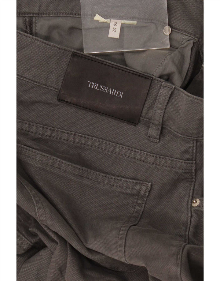 Trussardi Herre Slim Casual Bukser W36 L36 Grå