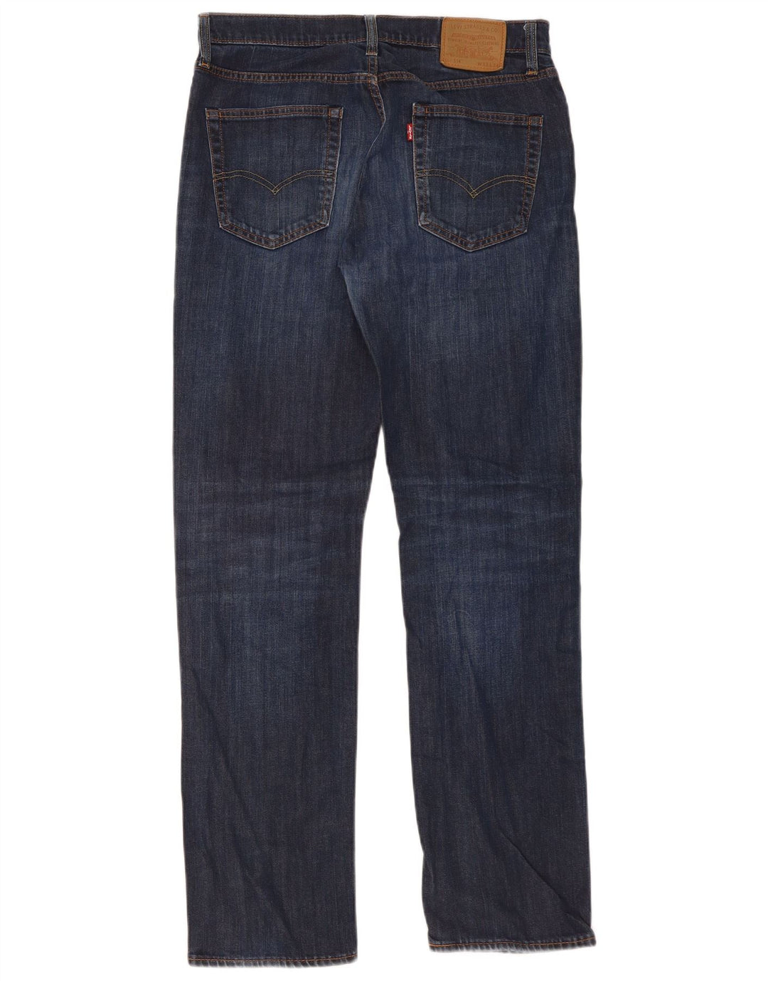 Levi's Herre 514 Straight Jeans W33 L34 Marineblå