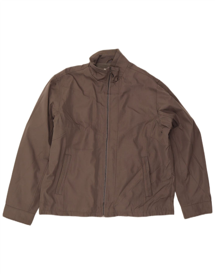 CALVIN KLEIN Bomberjakke til mænd UK 42 XL Grå polyester