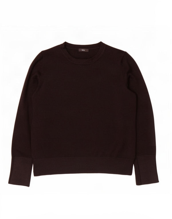 M&Co Dame Boat Neck Jumper Sweater UK 12 Medium Black Viscose