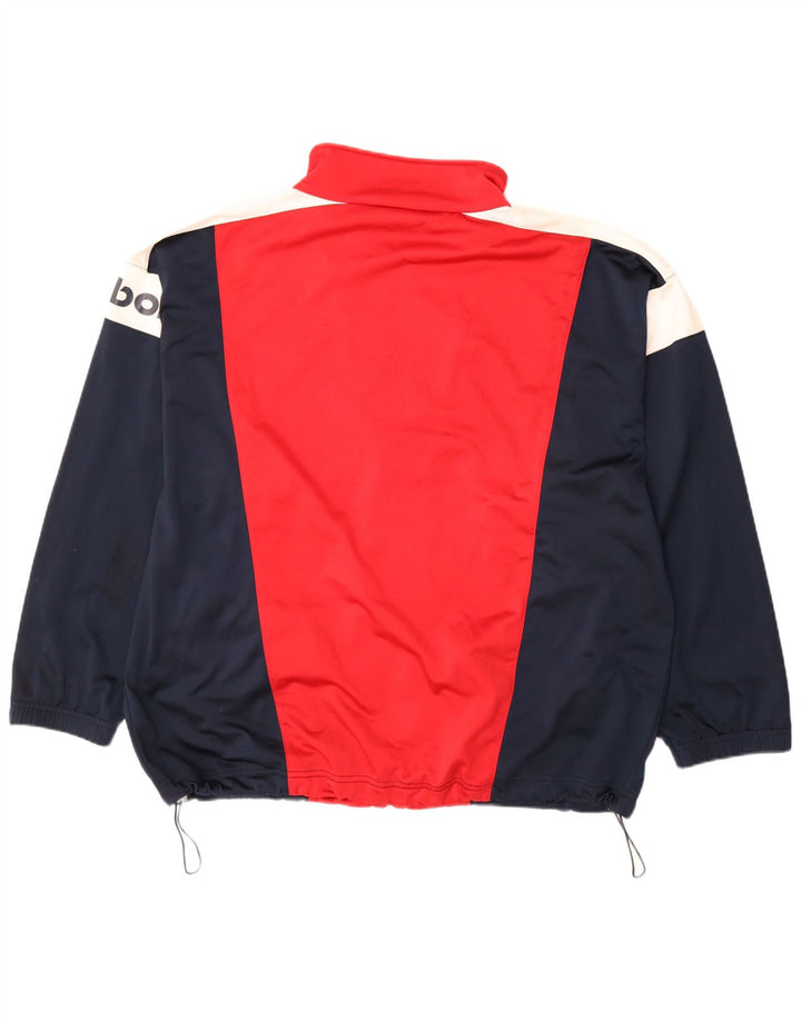 Reebok Træningsdragt til mænd Topjakke XL Rød Colourblock Polyester Sports