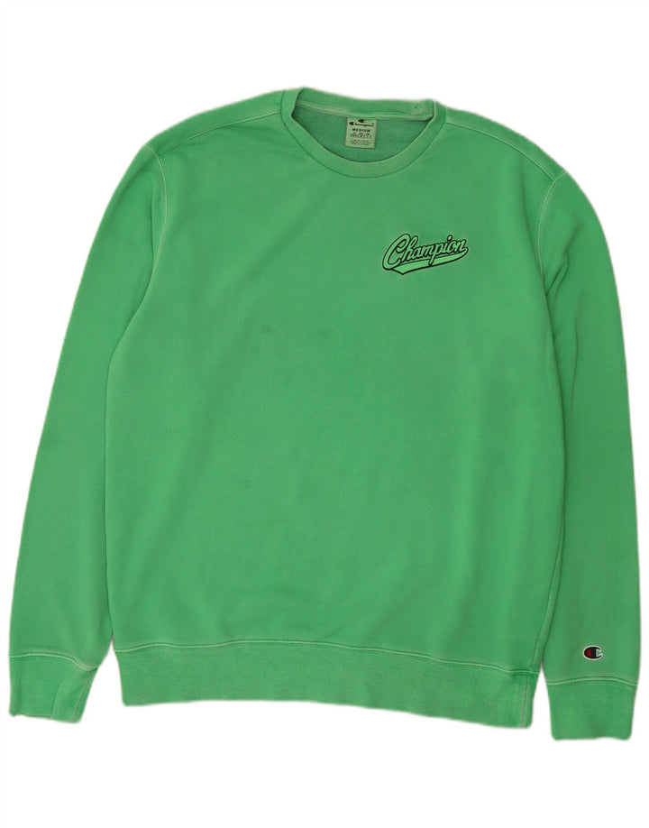 CHAMPION Herre Sweatshirt Jumper Medium Grøn Bomuld