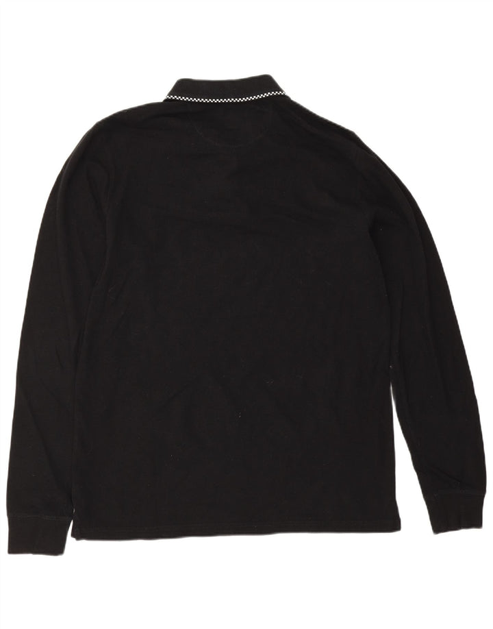 VANS Langærmet herre poloshirt Medium Sort Geometrisk