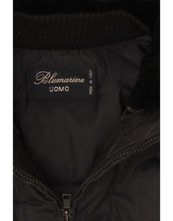 Blumarine Herre Parka Jacket UK 40 Large Black