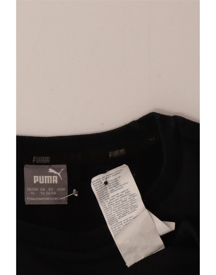 Puma Herre Sweatshirt Jumper XL Sort Bomuld