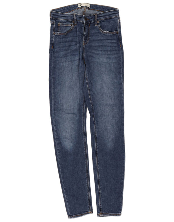 Zara Dame Skinny Jeans EU 38 Small W28 L29 Blå