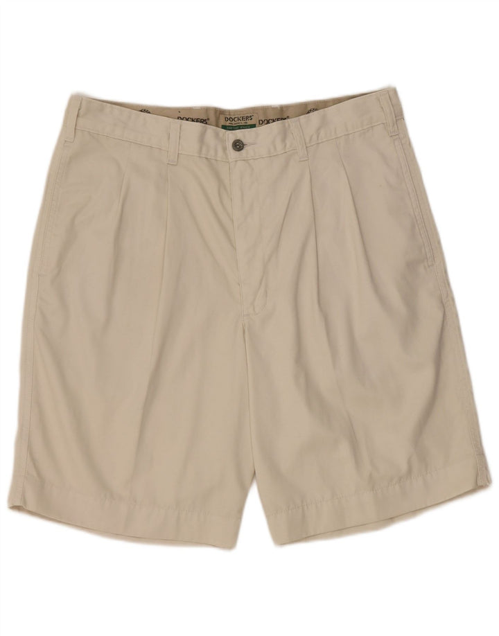 Dockers Herre Pegged Chino Shorts W36 Large Beige Bomuld