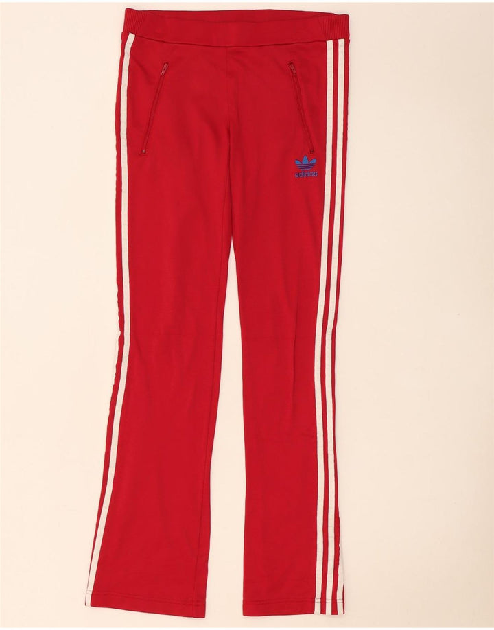 Adidas Træningsdragtsbukser til kvinder UK 12 Medium Rød Polyamid