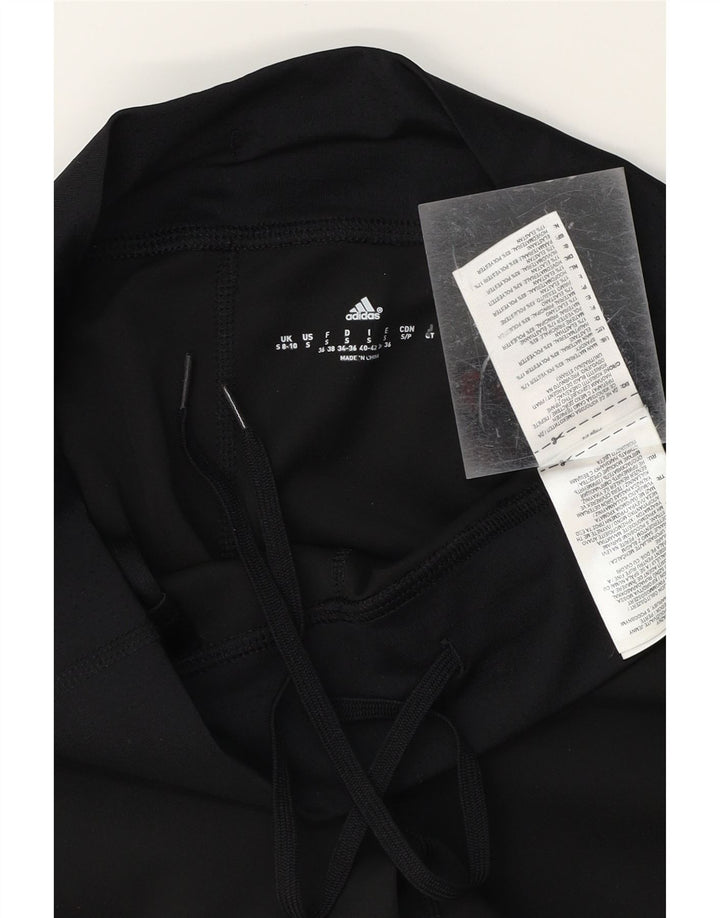 ADIDAS Womens Tracksuit Trousers UK 8/10 Small Black Polyester Vintage Adidas and Second-Hand Adidas from Messina Hembry 
