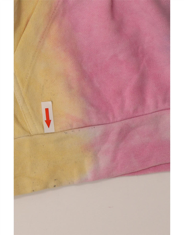 Vans Womens Crop Oversized hættetrøje Jumper UK 10 Small Multicolor Tie Dye