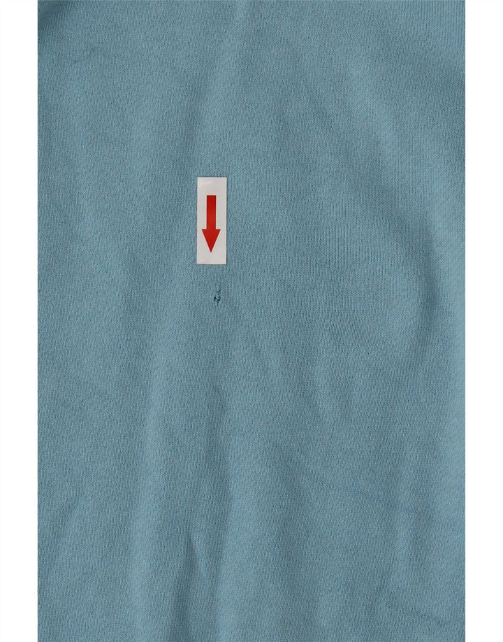Adidas Dame Sweatshirt Jumper UK 10 Lille Blå Bomuld