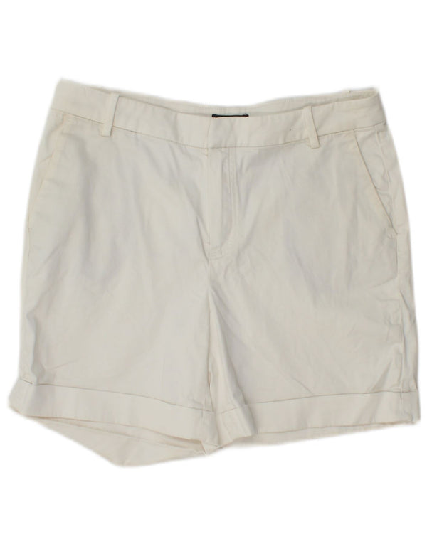 Massimo Dutti Dame Chino Shorts EU 38 Small W28 White Bomuld