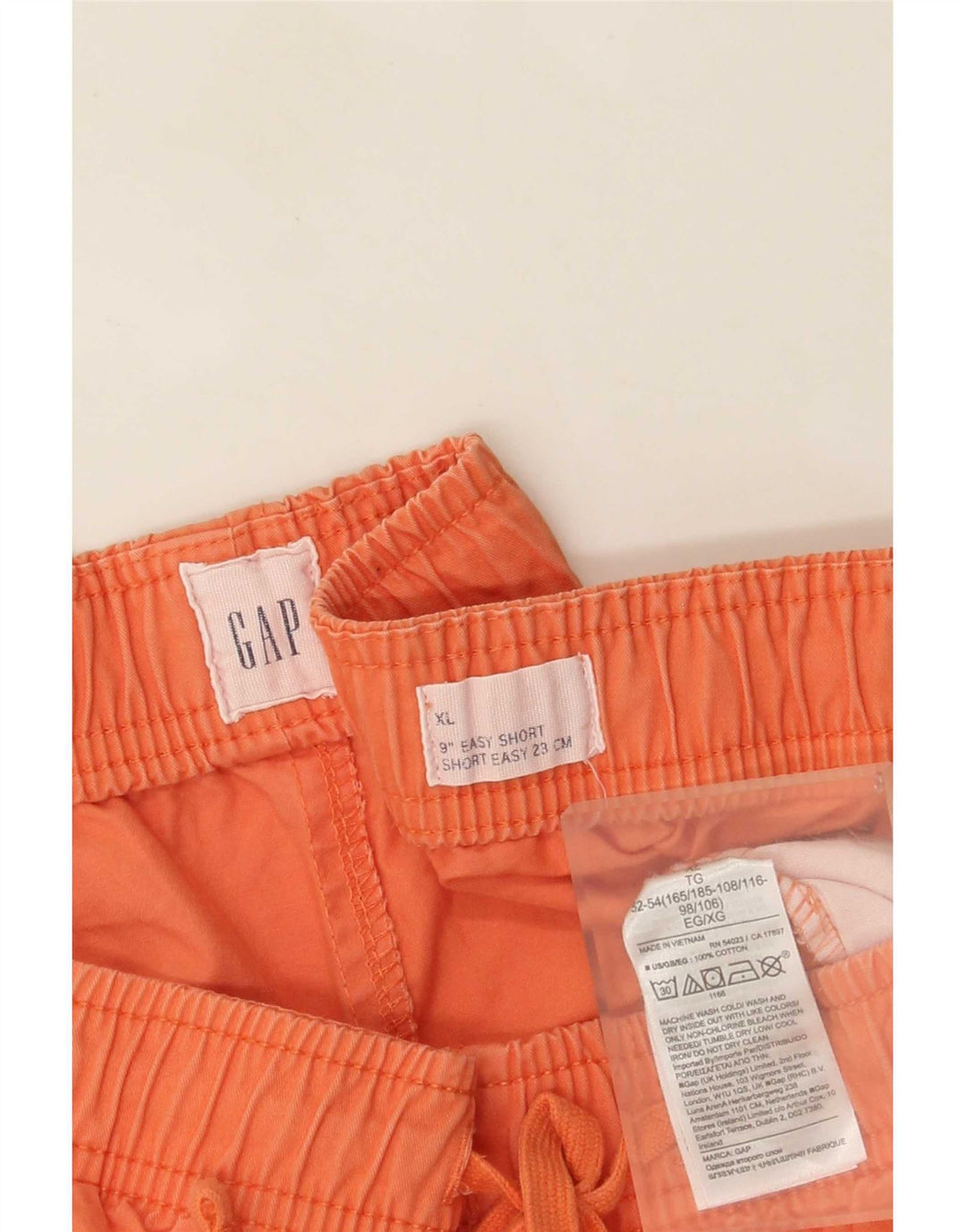 Gap Herre Chino Shorts XL W38 Orange Bomuld