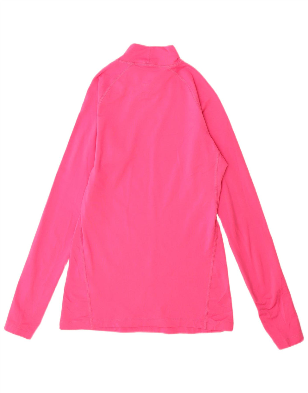 Nike Dame Dri Fit Top Langærmet UK 12 Medium Pink Polyester