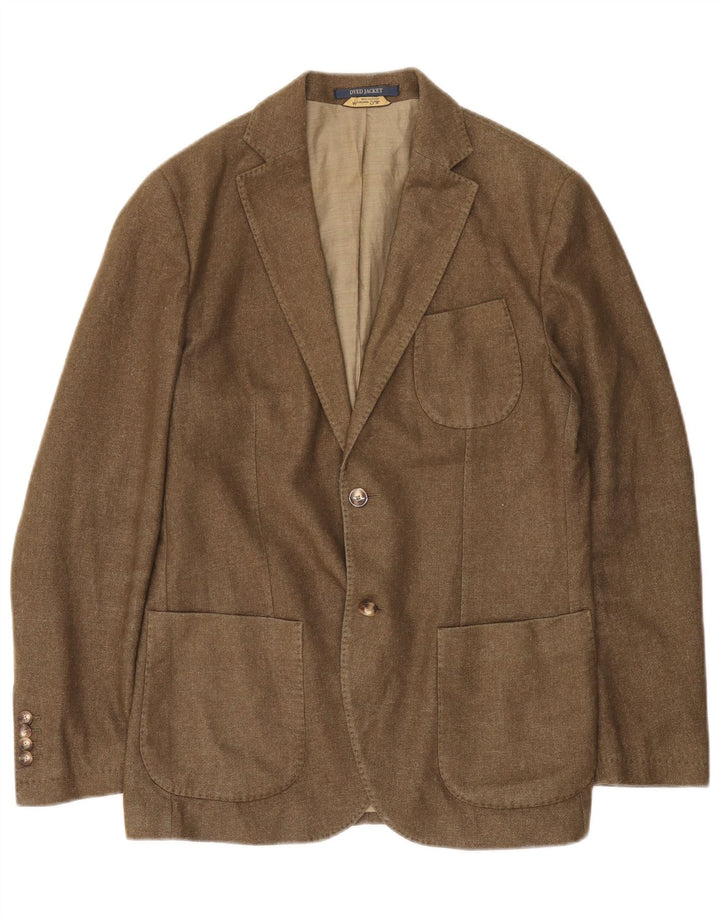 Massimo Dutti Herre 2-knaps blazerjakke EU 50 Stor brun uld