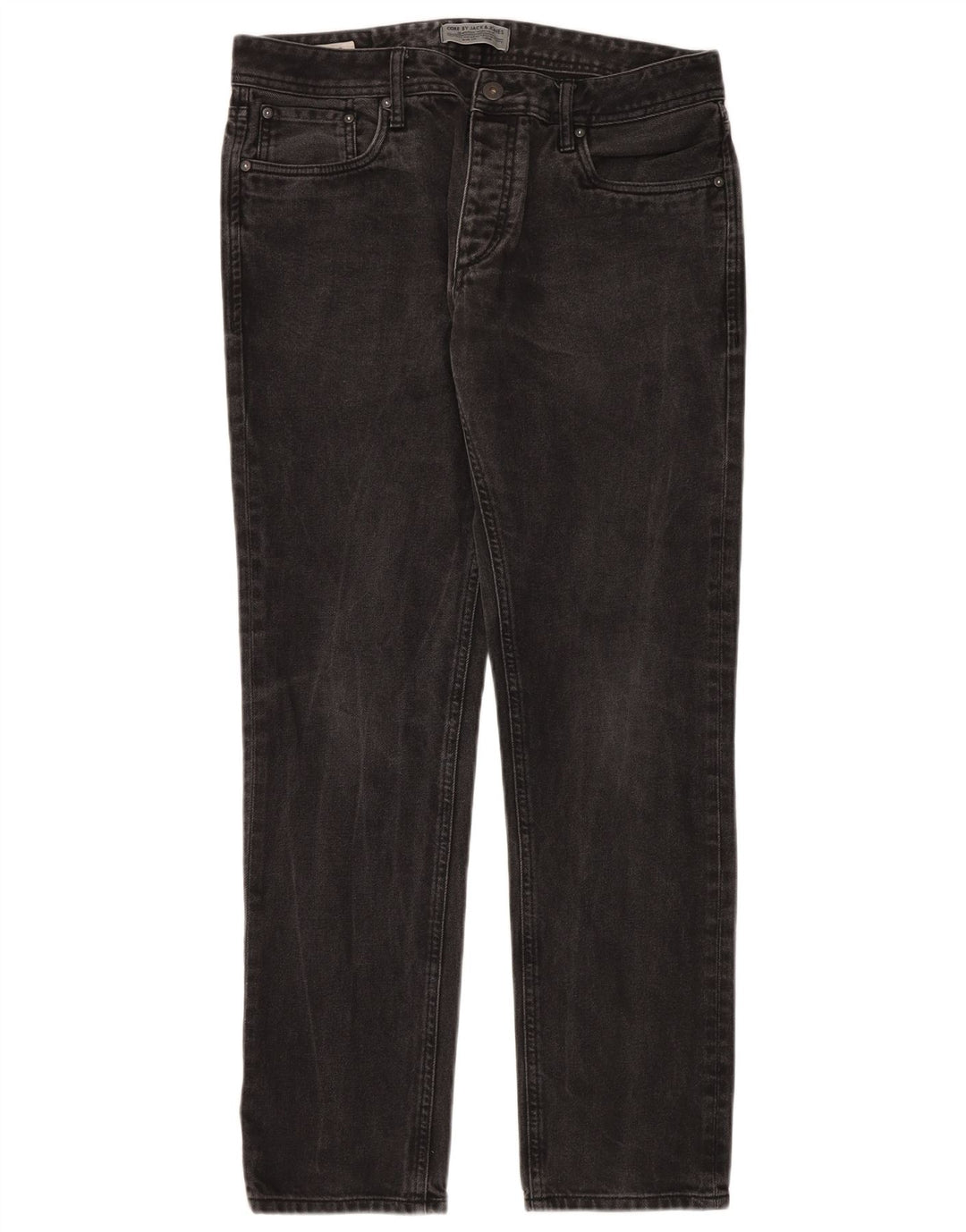 JACK & JONES Slim Jeans til mænd W34 L32 Sort bomuld