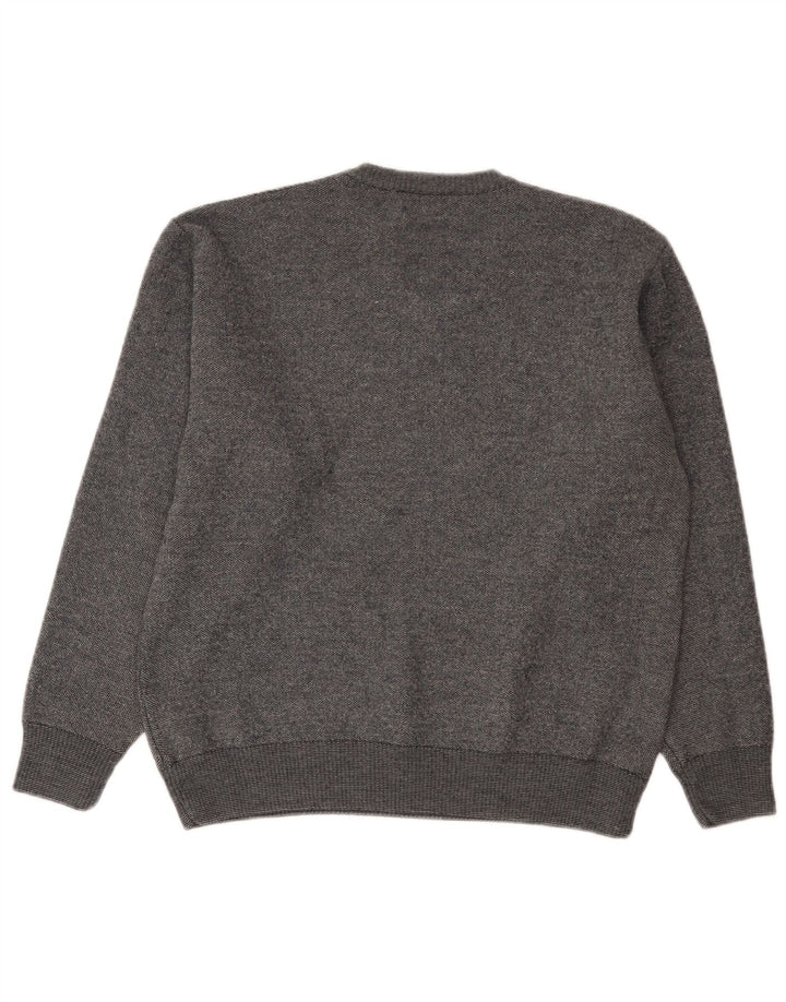 Marks & Spencer Dame V-hals sweater UK 16 Large Grey Flecked