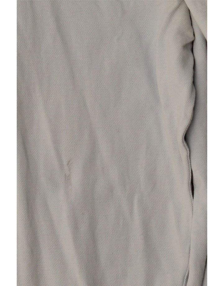 KAPPA Langærmet poloshirt til mænd mellemblå bomuld
