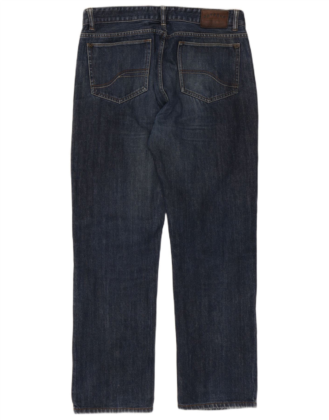 Fat Face Herre Straight Jeans W34 L30 Blå Bomuld