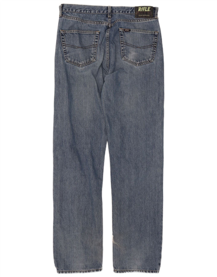 Rifle Herre Straight Jeans W34 L34 Blå Bomuld