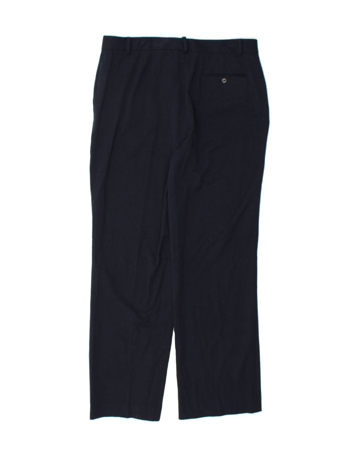 CHAPS Womens Straight Chino Trousers US 12 Large W34 L32 Navy Blue Vintage Chaps and Second-Hand Chaps from Messina Hembry 